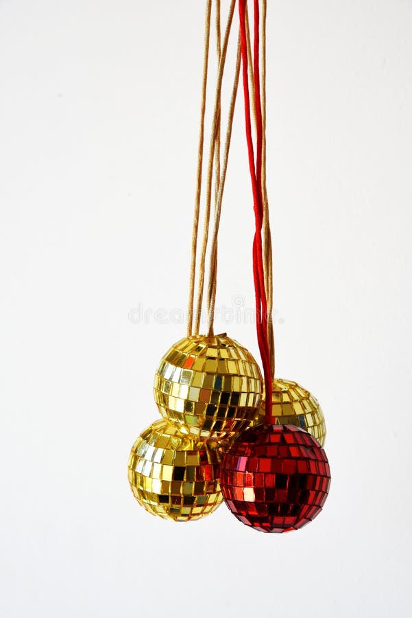 Shiny Disco Balls for Christmas Stock Image Image of colors, baubles