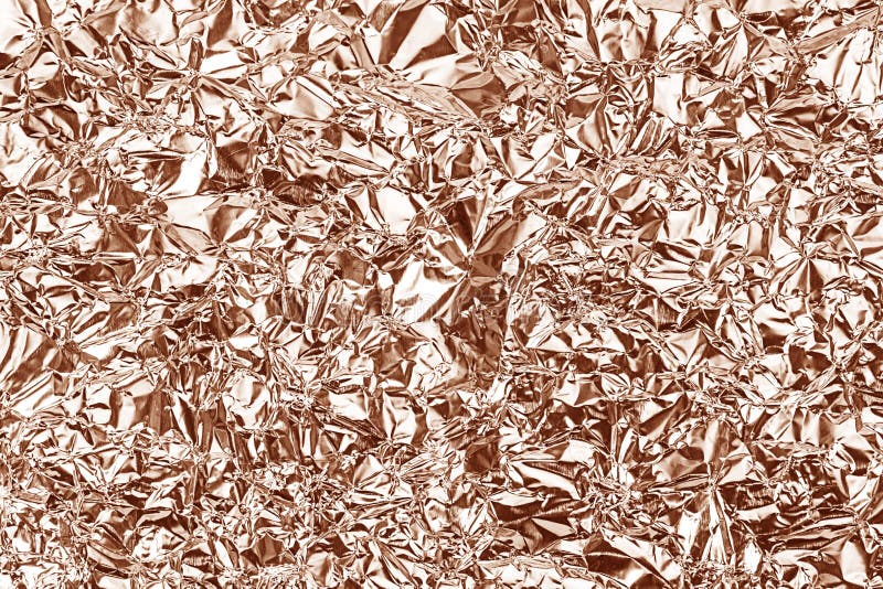 Shiny Foil Texture for Background. Rose Gold Color Stock Photo Image of reflect, crumpled
