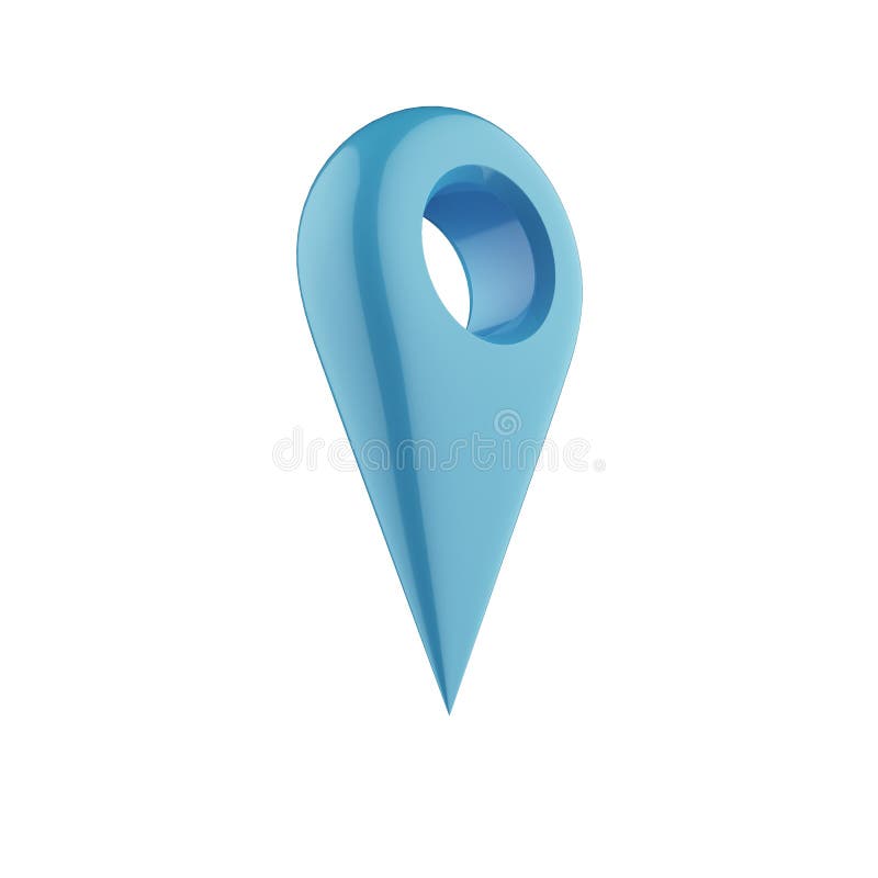 Shiny gloss blue ap pointer icon. royalty free illustration