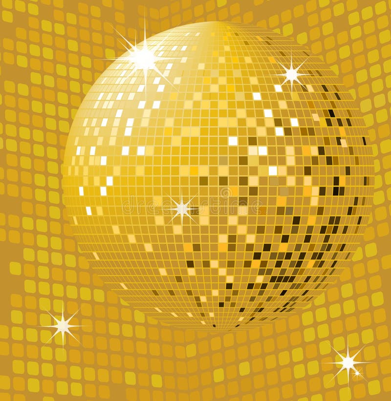 Shiny Gold Disco Ball Royalty Free Stock Photography Image 23868397