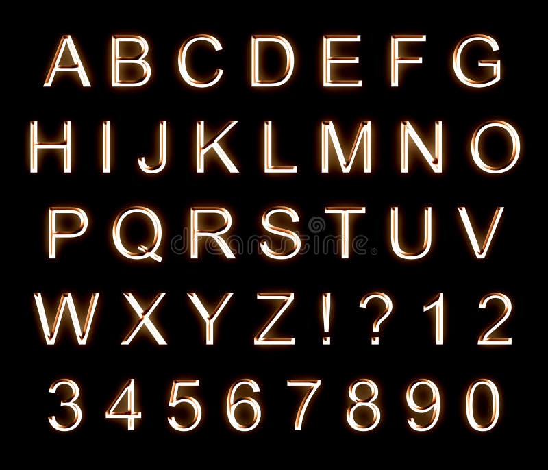 Shiny gold letters stock illustration. Illustration of isolated 61335985