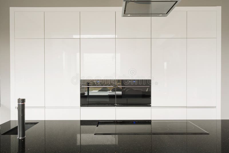 Shiny kitchen tiles stock image. Image of estate, luxury 62940655