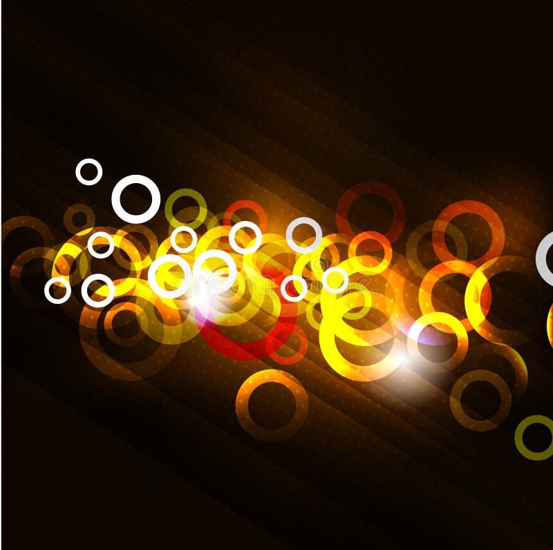 Shiny light circle abstract background, illustration stock illustration
