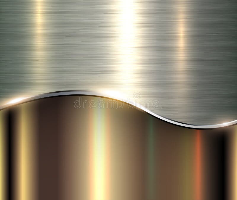 Shiny metallic background stock illustration