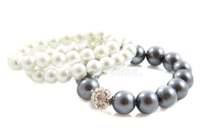 Shiny pearls royalty free stock photo