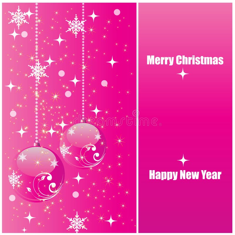 Shiny pink christmas background