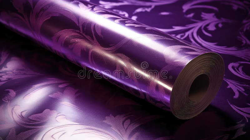 Shiny purple foil vector illustration