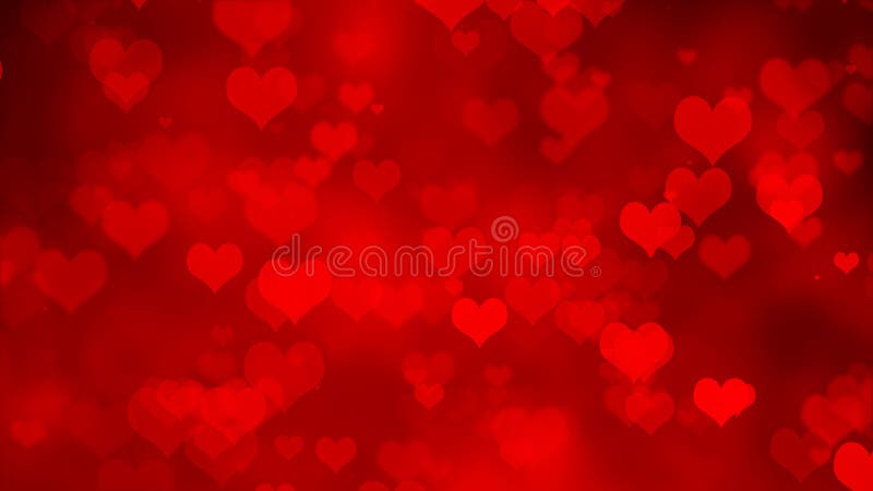 Shiny Red Heart Valentines Day Background Stock Illustration ...