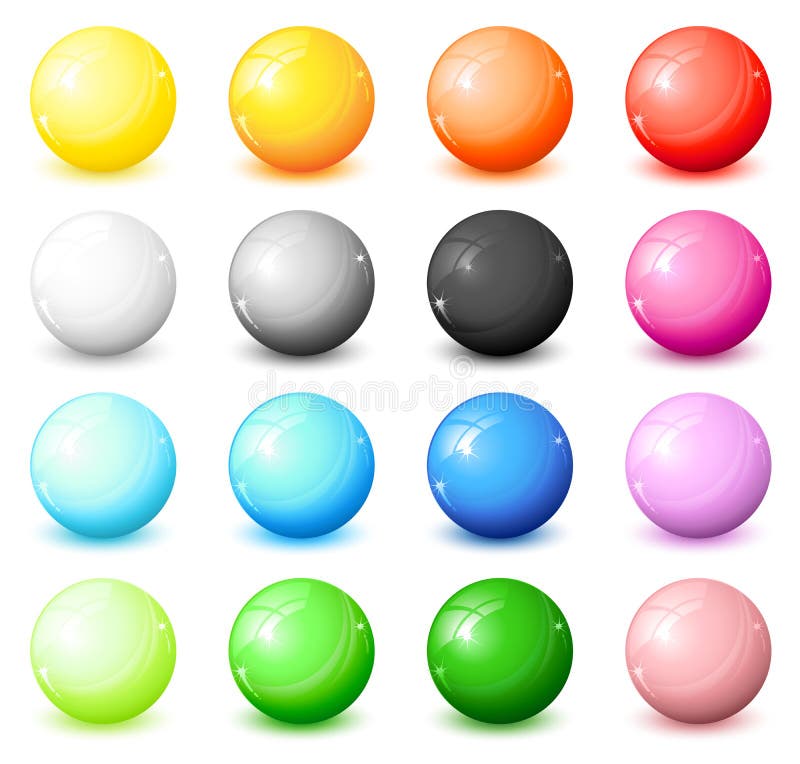 Shiny round icons royalty free illustration