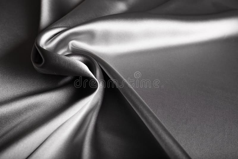 Shiny silber satin. stock photo. Image of color, drapery - 116205744