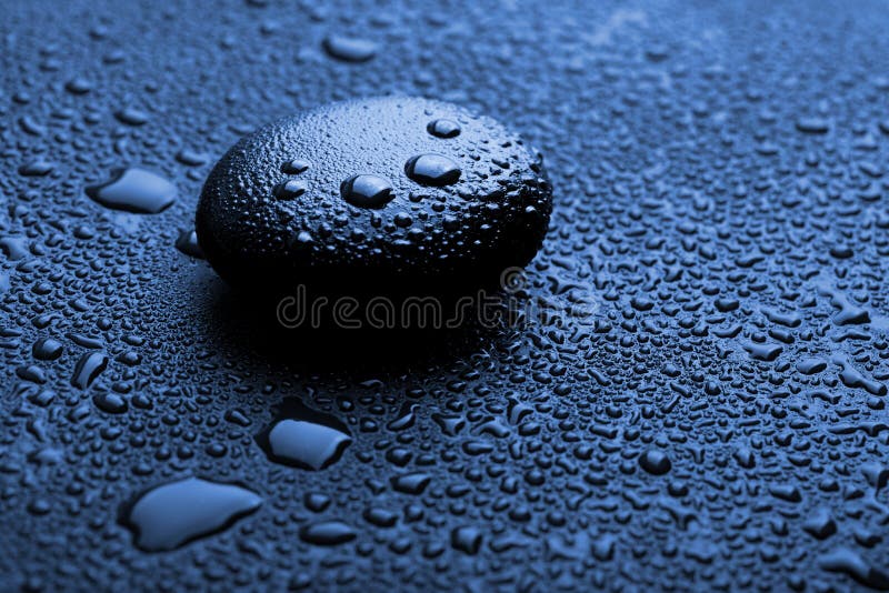 Black Zen Stones with Water Drops Stock Photo Image of body, drop