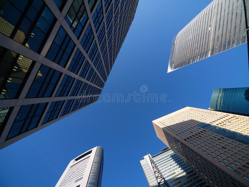 Shiodome s skyscrapers