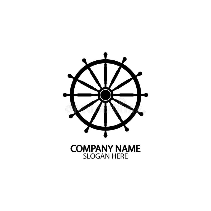 Ship and Boat Helm Steering Wheel Boat and Maritime Rudder Icon Ship