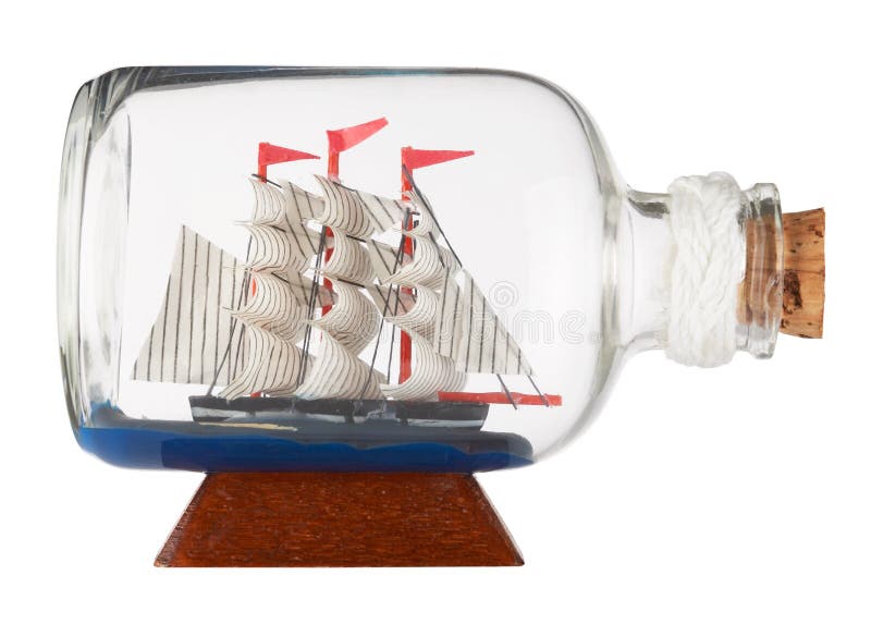 Ship In A Bottle Stock Photo. Image Of Handcrafted, Sailboat - 20851464