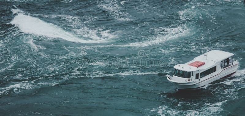 A Ship that Crosses the Sea through a Maelstrom Stock Photo - Image of  area, scene: 92983116