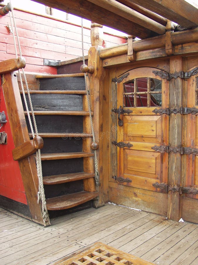 Ship deck stock photo