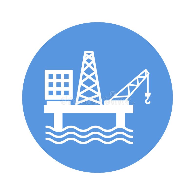 Drilling ship icon vector stock vector. Illustration of drillship 127695891