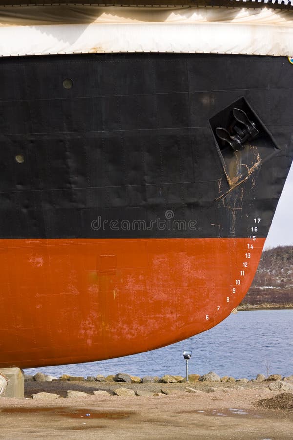 Ship in the dry dock