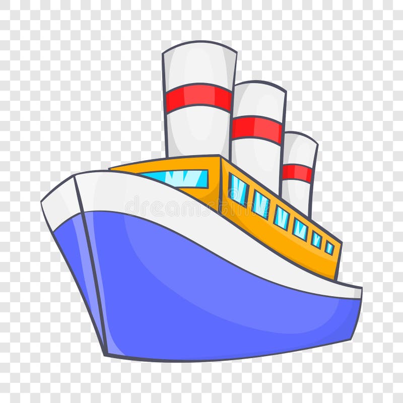 Ship icon in cartoon style stock vector. Illustration of outdoor ...