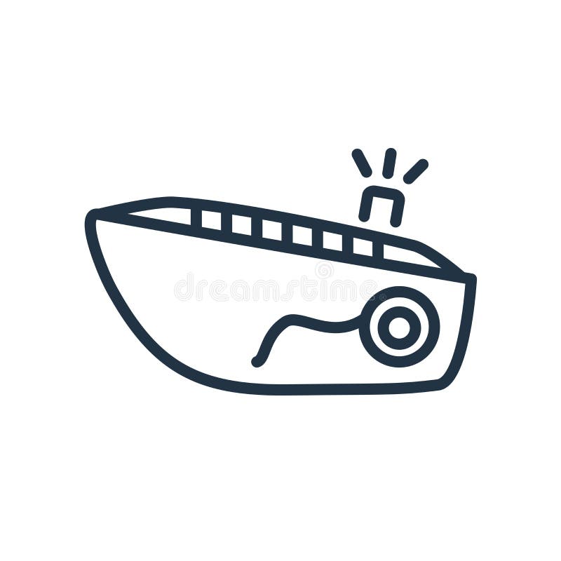 Ship icon vector isolated on white background, Ship sign stock illustration