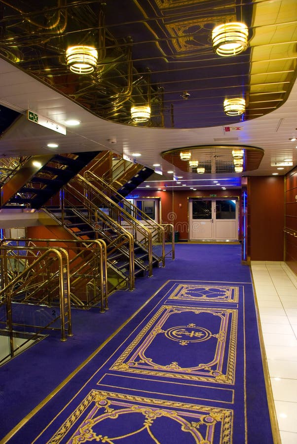 Ship Interior stock photo. Image of design, light, carpet - 7151924