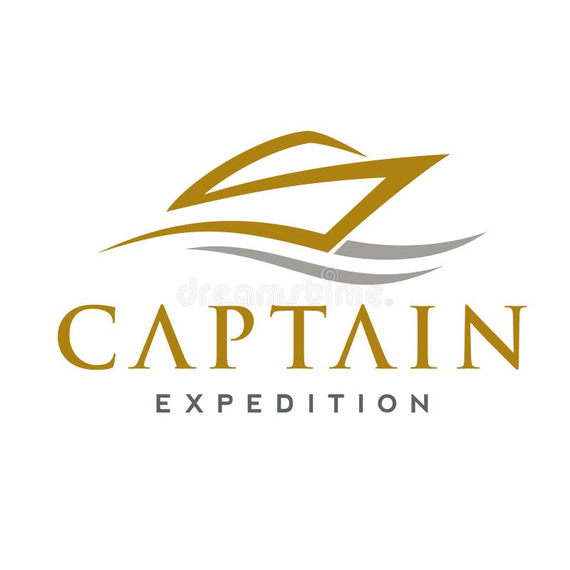 Ship and Cruise Logo Design royalty free illustration