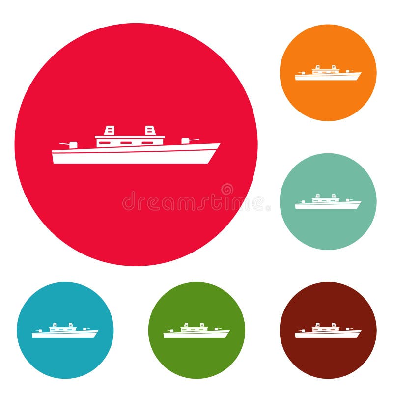 Military Ship Icon Outline Style Stock Vector Illustration Of Outline Icon 106969514