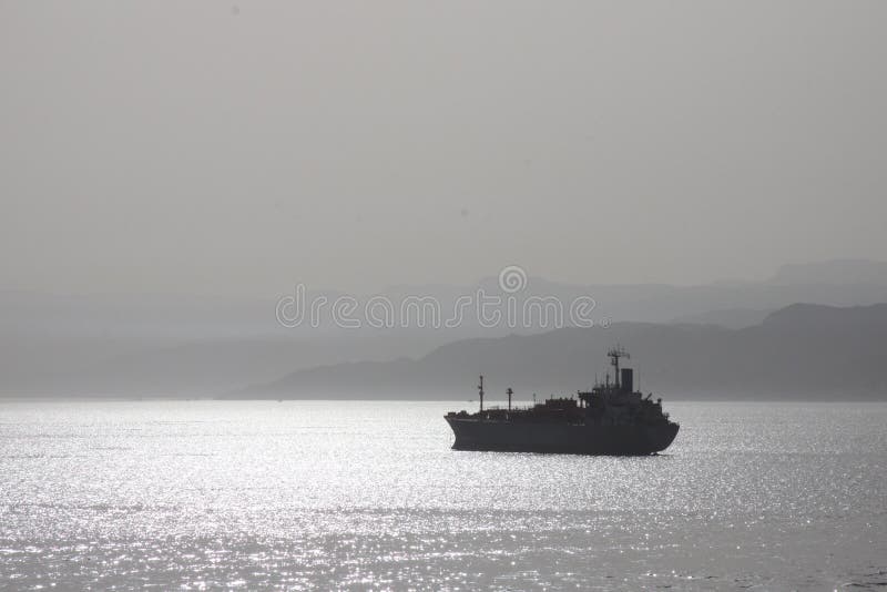 Ship in mist