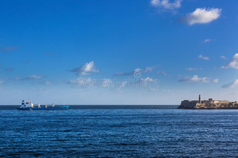 Ship and old fortress