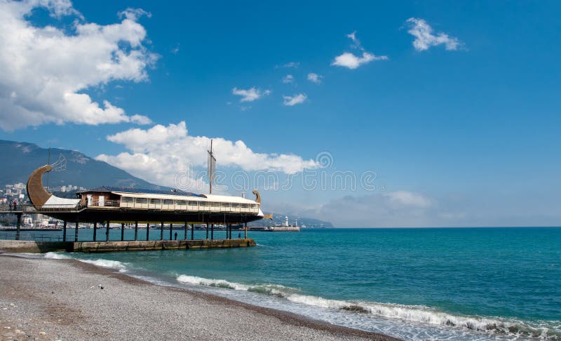 Ship restaurant. Yalta