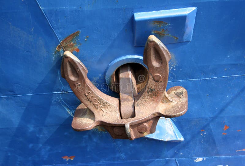 Ship s anchor detail stock image. Image of paint, detail 113729