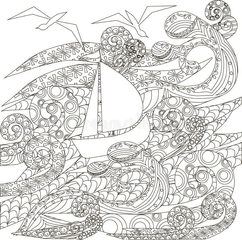 Download Ocean Coloring Page Stock Illustrations 6 420 Ocean Coloring Page Stock Illustrations Vectors Clipart Dreamstime