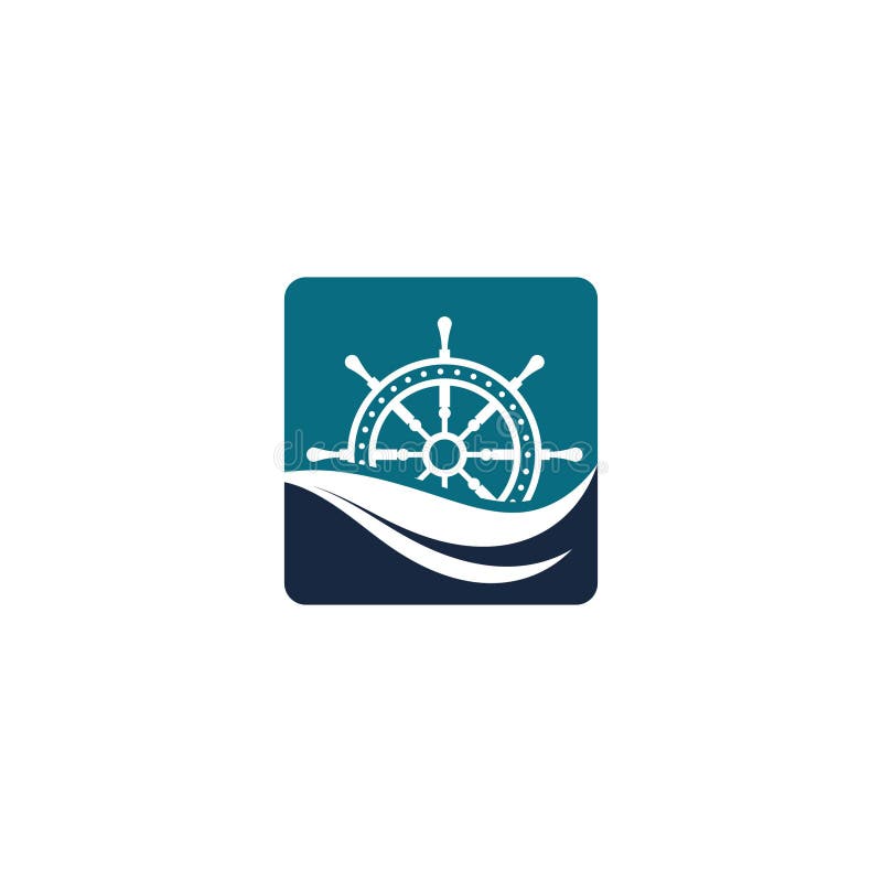 Ship Wheel Steering Symbol Vector Icon Stock Vector Illustration of
