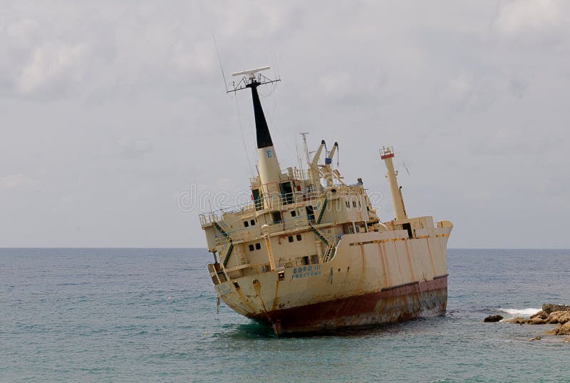 Ship wreck EDRO III in Cyprus