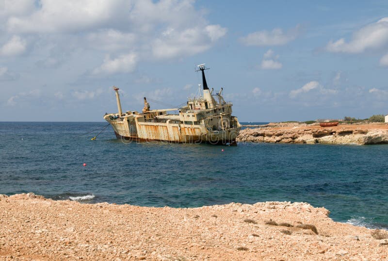 Ship wreck EDRO III in Cyprus