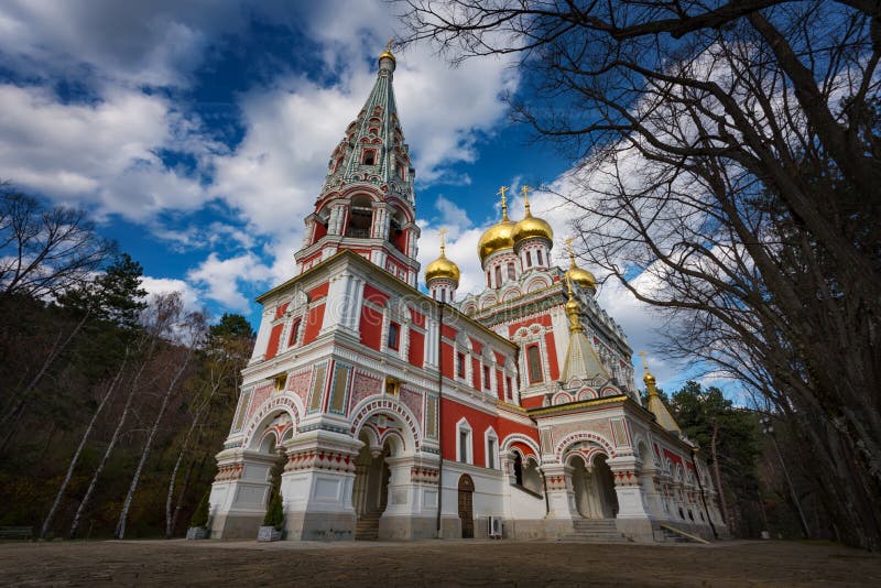 Shipka Herdenkingskerk, Bulgarije stock afbeelding Shipka Herdenkingskerk, Bulgarije stock afbeelding