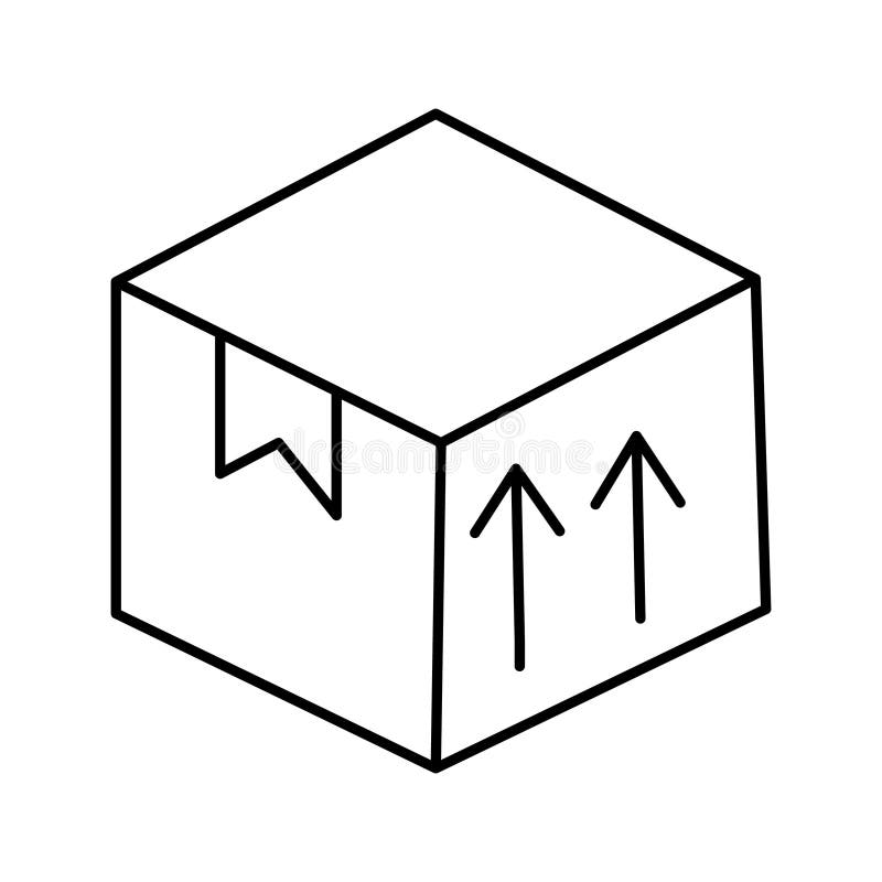 Shipping box Isolated Vector icon which can easily modify or edit stock illustration