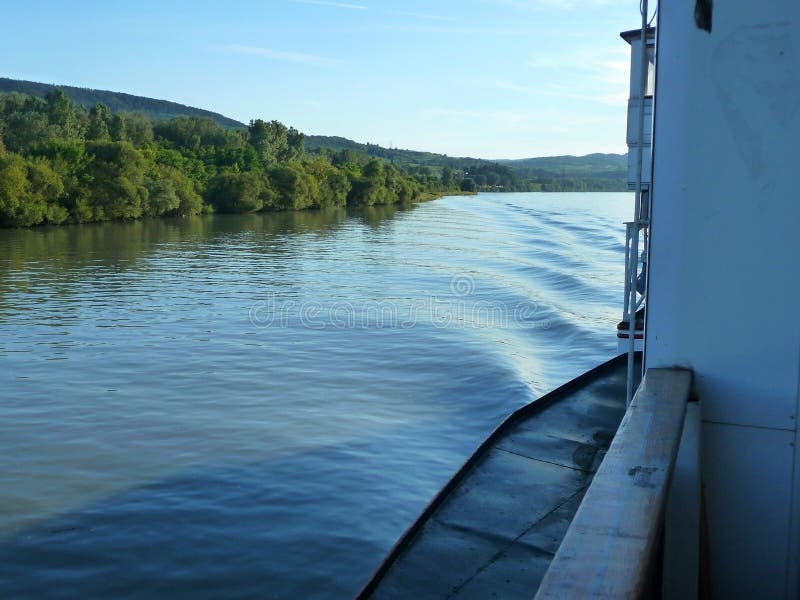 On the blue Danube stock photo. Image of austria, hill 211810798