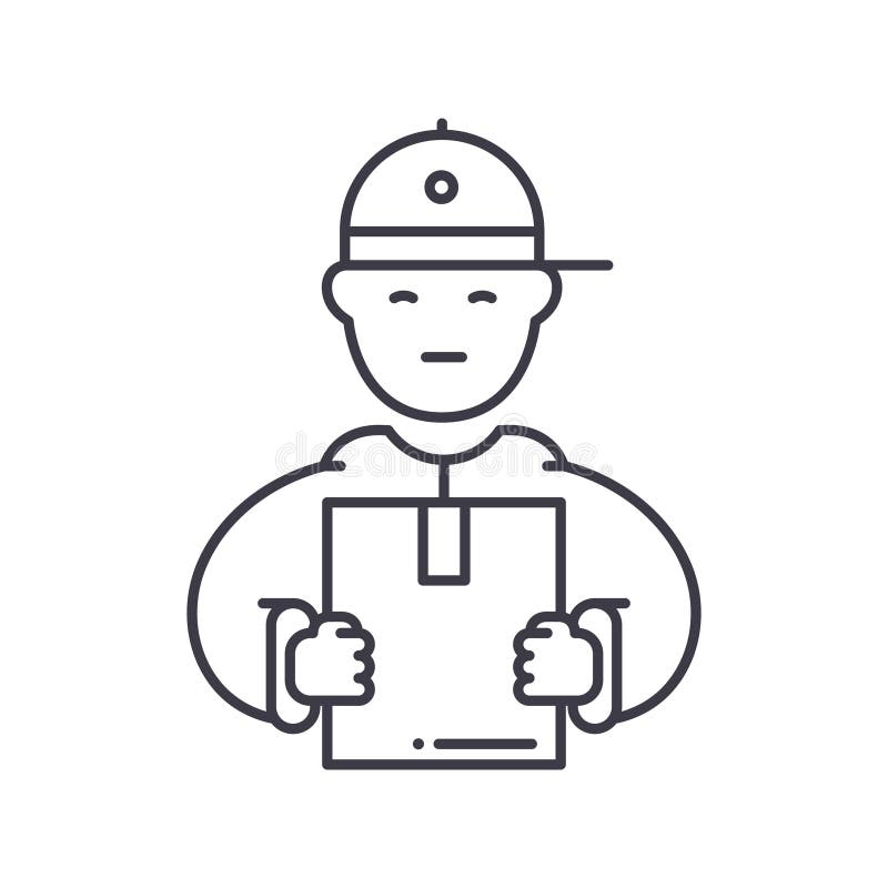 Shipping icon, linear isolated illustration, thin line vector, web design sign, outline concept symbol with editable vector illustration