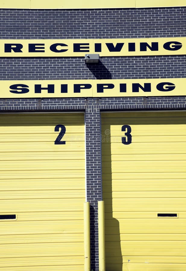 Shipping and Receiving Warehouse Sign Stock Photo Image of receiving