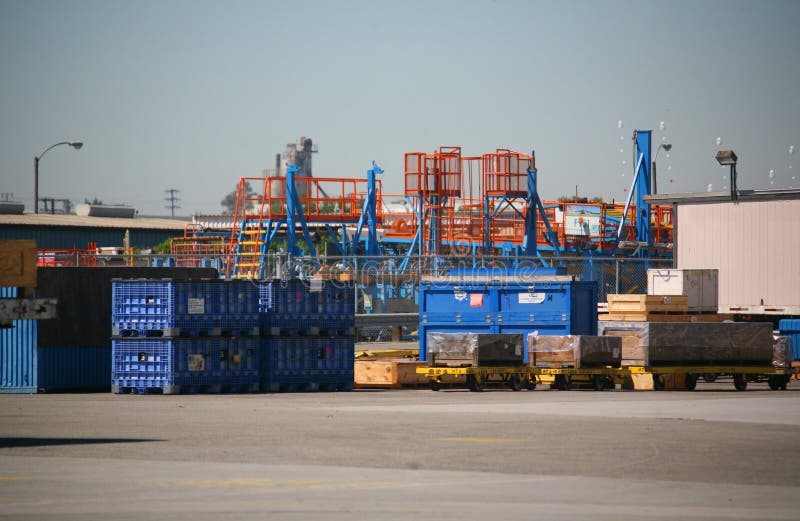Shipping Receiving Area of Aerospace Plant Stock Photo Image of