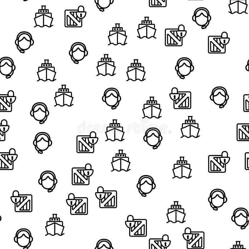 Shipping Safe Delivery Seamless Pattern Vector royalty free illustration Shipping Safe Delivery Seamless Pattern Vector royalty free illustration