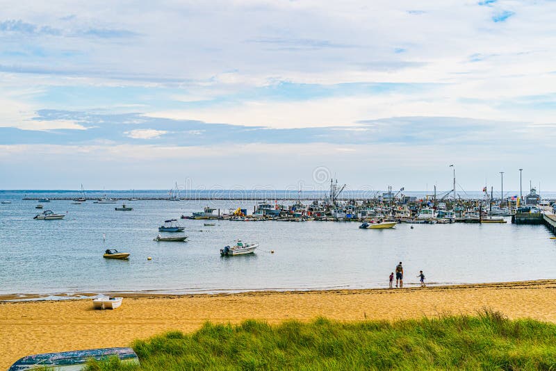Ships and Boats in the Provincetown Marina Cape Cod Provincetown MA US
