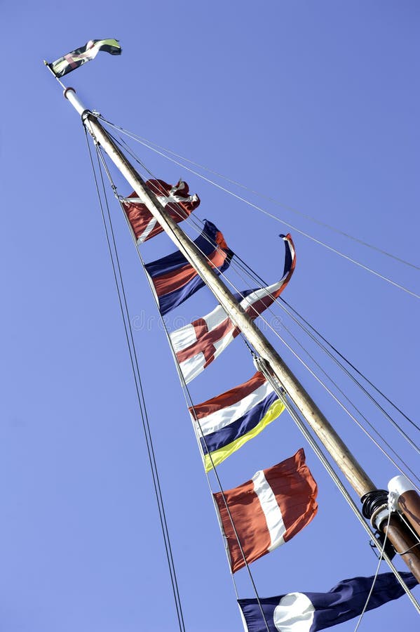 Ships Flags stock photo. Image of navy, fleet, vessel 5871132