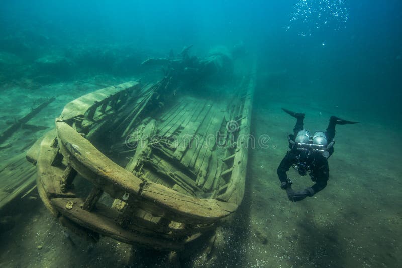 Shipwreck Alice G i Tobermory Kanada