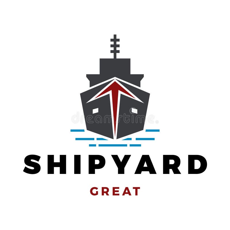 Shipyard Icon Logo Design Template Stock Vector Illustration of template, shipyard 317342691