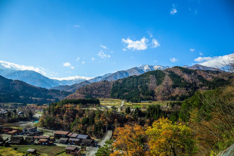 Shirakawa идет стоковое изображение