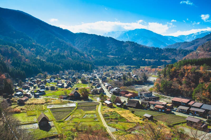 Shirakawa идет стоковое фото
