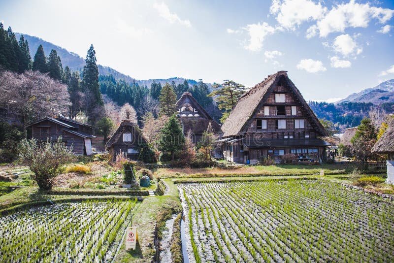 Shirakawa идет стоковое фото