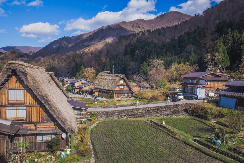 Shirakawa идет стоковое фото rf